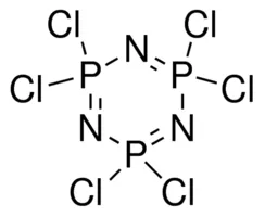 Structure of Hexachlorophosphazene CAS 940 71 6 - 2-Ethoxy-2,4,4,6,6-pentafluoro-1,3,5,2,4,6-triazatriphosphorine CAS 33027-66-6