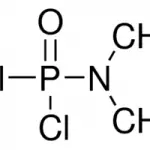 Structure of N,N-Dimethylphosphoramic dichloride CAS 677-43-0