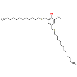Structure of 24 Bisdodecylthiomethyl 6 methylphenol CAS 110675 26 8 - Doverphos 9228 CAS 154862-43-8