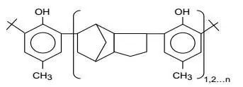 Structure of Polydicyclopentadiene co p cresol CAS 68610 51 5 - Doverphos 9228 CAS 154862-43-8