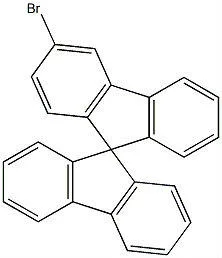 Structure of 3-DroMo-9,9'-spirobifluorene CAS 1361227-58-8