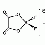 Structure of Lithium Oxalyldifluoro Borate CAS 409071-16-5