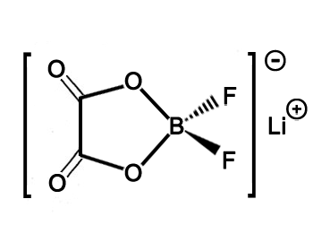 Structure of Lithium Oxalyldifluoro Borate CAS 409071 16 5 - LiPO2F2//Lithium phosphorodifluoridate CAS 24389-25-1