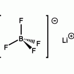 Structure of Lithium tetrafluoroborate CAS 14283-07-9
