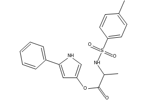 Structure of 3-(N-Tosyl-L-alaninyloxy)-5-phenylpyrrole CAS 99740-00-8