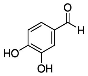 Structure of 3,4-Dihydroxybenzaldehyde CAS 139-85-5