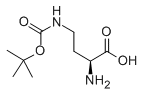 Structure of H-Dab(Boc)-OH CAS 10270-94-7
