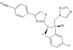 Structure of Isavuconazonium sulfate <span class="caps">CAS</span> 241479-67-4 Structure of Isavuconazonium sulfate CAS 241479-67-4