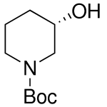 Structure of (S)-1-Boc-3-hydroxypiperidine CAS 143900-44-1