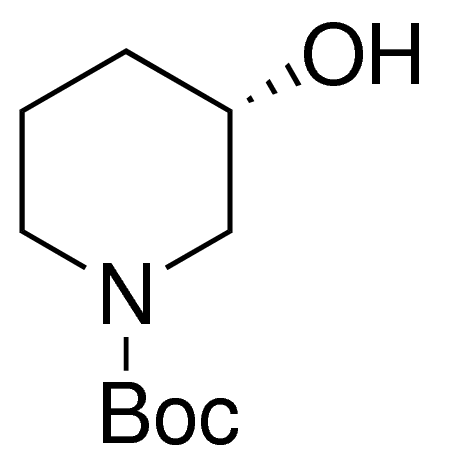 Structure of (S)-1-Boc-3-hydroxypiperidine CAS 143900-44-1