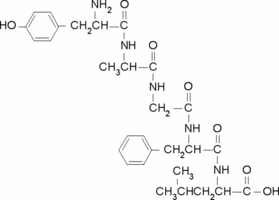 Structure of Tyrosylalanylglycylphenylalanylleucine CAS 64963 01 5 - Biotinoyl Tripeptide-1 CAS 299157-54-3
