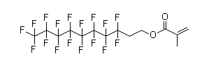 Structure of 2-(Perfluorooctyl)ethyl methacrylate CAS 1996-88-9