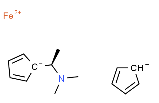Structure of (R)-N,N-Dimethyl-1-ferrocenylethylamine CAS 31886-58-5