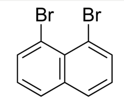 Structure of 1,8-dibromonaphthalene CAS 17135-74-9