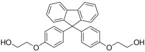 Structure of Bisphenoxyethanolfluorene (BPEF) CAS 117344-32-8