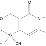 Structure of (S)-4-ETHYL-4-HYDROXY-7,8-DIHYDRO-1H-PYRANO[3,4-F]INDOLIZINE-3,6,10(4H)-TRIONE CAS 110351-94-5