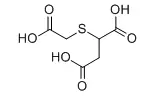 Structure of 2 Carboxymethylthiosuccinic acid CAS 99 68 3 - Alkyl polyglucoside (APG) CAS 68515-73-1