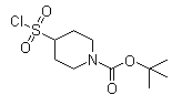 Structure of 4 Chlorosulfonylpiperidine 1 carboxylic acid tert butyl ester CAS 782501 25 1 1 - 4-Chlorosulfonylpiperidine-1-carboxylic acid tert-butyl ester CAS 782501-25-1