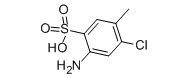 Structure of 2-Amino-4-chloro-5-methylbenzenesulfonic acid CAS 88-51-6 2-Amino-4-chloro-5-methylbenzenesulfonic acid CAS 88-51-6