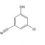 Structure of 3-chloro-5-hydroxy-benzonitrile CAS 473923-97-6