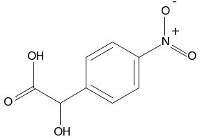 Structure of 4-nitrophenylglycolic acid CAS 10098-39-2