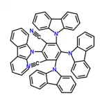 Structure of 4CZIPN CAS 1416881-52-1