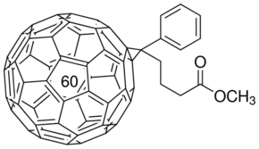 Structure of Methyl [6,6]-phenyl-C61-butyrate CAS 160848-22-6