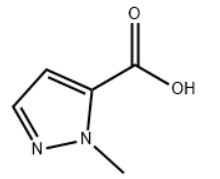 structure of 1-Methyl-1H-pyrazole-5-carboxylic acid CAS 16034-46-1