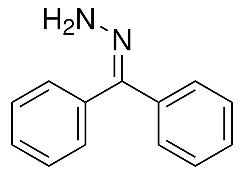 Structure of Benzophenone hydrazone CAS 5350-57-2