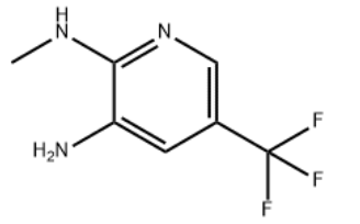 Structure of N2-methyl-5-(trifluoromethyl)pyridine-2,3-diamine CAS 172648-55-4