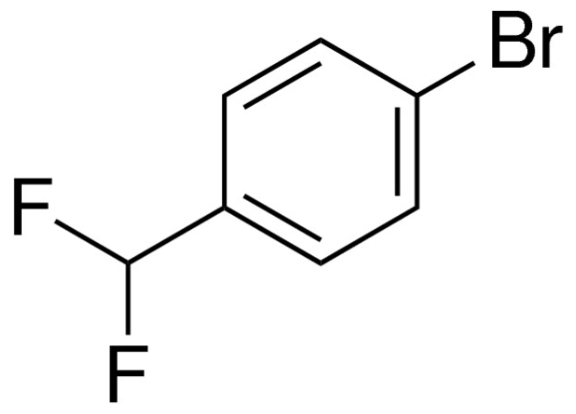 Structure of 1-Bromo-4-(difluoromethyl)benzene <span class="caps">CAS</span> 51776-71-7 Structure of 1-Bromo-4-(difluoromethyl)benzene CAS 51776-71-7