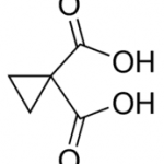 Structure of 1,1-Cyclopropanedicarboxylic acid CAS 598-10-7