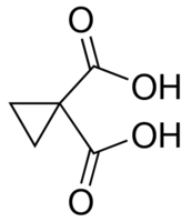 Structure of 1,1-Cyclopropanedicarboxylic acid CAS 598-10-7