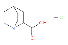 Structure of 2-Quinuclidinecarboxylic acid hydrochloride CAS 52601-23-7