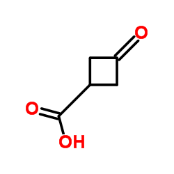 Structure of 3-oxocyclobutanecarboxylic acid CAS 23761-23-1
