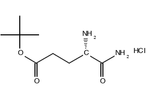 Structure of L-Glutamic alpha-amide gamma-t-butyl ester hydrochloride CAS 108607-02-9
