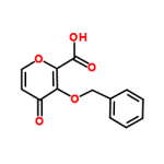 Structure of 3-(Benzyloxy)-4-oxo-4h-pyran-2-carboxylic acid CAS 119736-16-2 