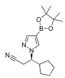 (R)-3-cyclopentyl-3-(4-(4,4,5,5-tetraMethyl-1,3,2-dioxaborolan-2-yl)-1H-pyrazol-1-yl)propanenitrile CAS 1146629-84-6 (R)-3-cyclopentyl-3-(4-(4,4,5,5-tetraMethyl-1,3,2-dioxaborolan-2-yl)-1H-pyrazol-1-yl)propanenitrile CAS 1146629-84-6