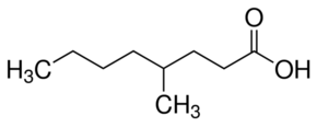 Structure of 4 Methyloctanoicacid CAS 54947 74 9 - 2,3,5-Trithiahexane CAS 42474-44-2