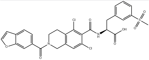 Structure of Lifitegrast CAS 1025967 78 5 - methyl (S)-2-amino-3-(3-(methylsulfonyl)phenyl)propanoate hydrochloride CAS 851785-21-2