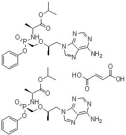 Structure of Tenofovir Alafenamide Fumarate CAS 1392275-56-7