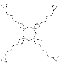 Structure of Tetrakisepoxy cyclosiloxane CAS 257284 60 9 - Xanthan gum CAS 11138-66-2