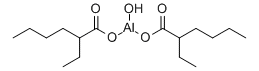 Structure of Aluminium Octoate CAS 30745 55 2 - Chromium(III) chloride CAS 10025-73-7