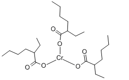 Structure of Chromic Octoate CAS 3444 17 5 - Chromium(III) chloride CAS 10025-73-7