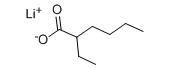 Structure of Lithium Octoate CAS 15590 62 2 - Chromium(III) chloride CAS 10025-73-7