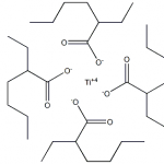 Structure of Titanium Octoate CAS 3645-34-9