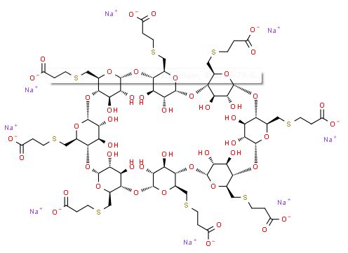 Structure of Sugammadex sodium CAS 343306-79-6 Sugammadex sodium CAS 343306-79-6