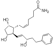 Structure of Bimatoprost amide CAS 155205 89 3 - Bimatoprost amide CAS 155205-89-3