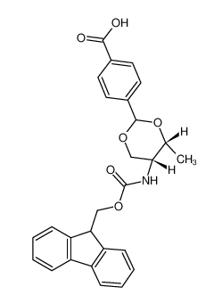 Structure of Fmoc L threoninol p carboxybenzacetal CAS 205109 16 6 - Fmoc-L-threoninol p-carboxybenzacetal CAS 205109-16-6