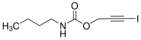 Structure of Iodopropynyl butylcarbamate CAS 55406-53-6